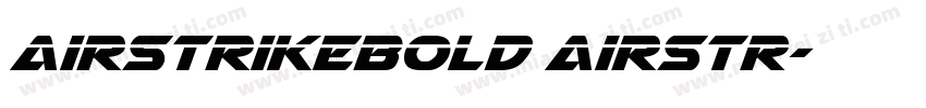AirstrikeBold Airstr字体转换